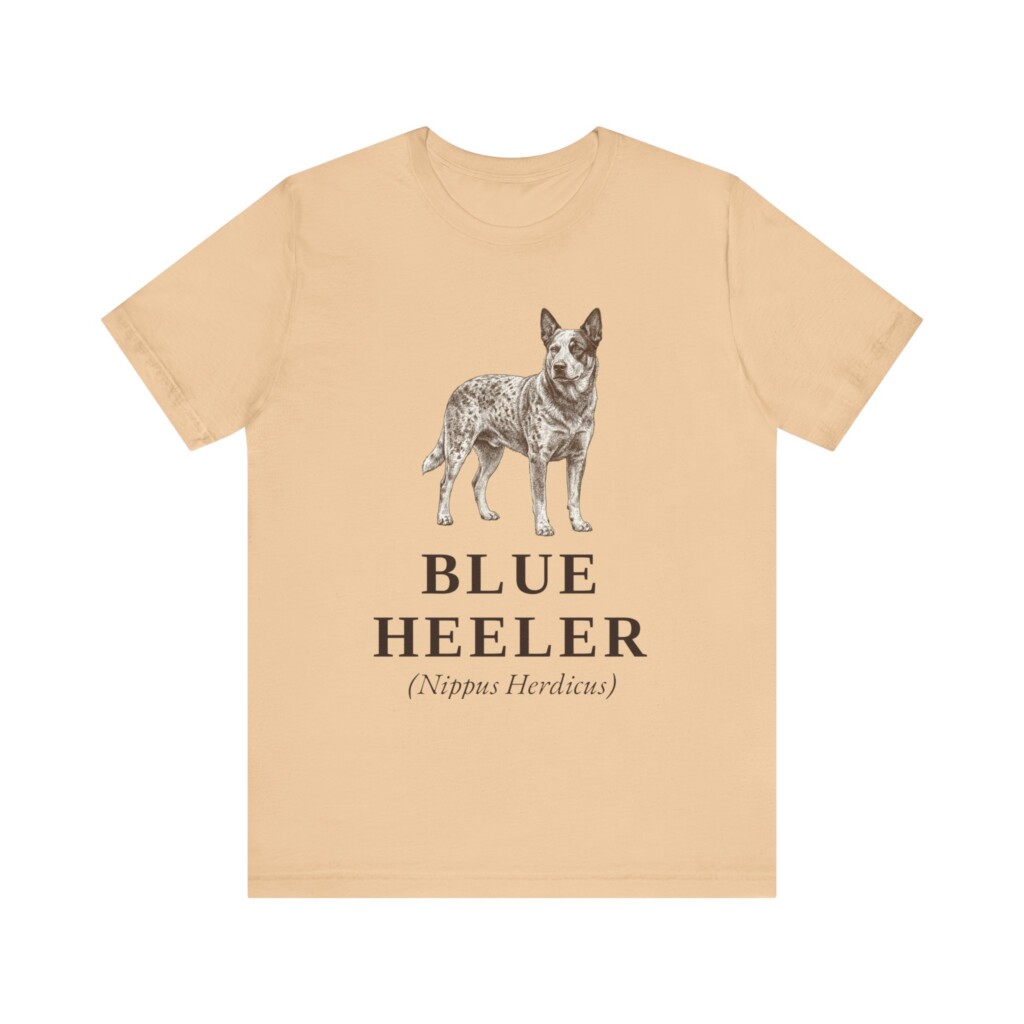 Blue Heeler Latin Shirt, Vintage Dog Sketch Tee, Dog Latin Gift Blue Heeler Latin Shirt, Vintage Dog Sketch Tee, Dog Latin Gift