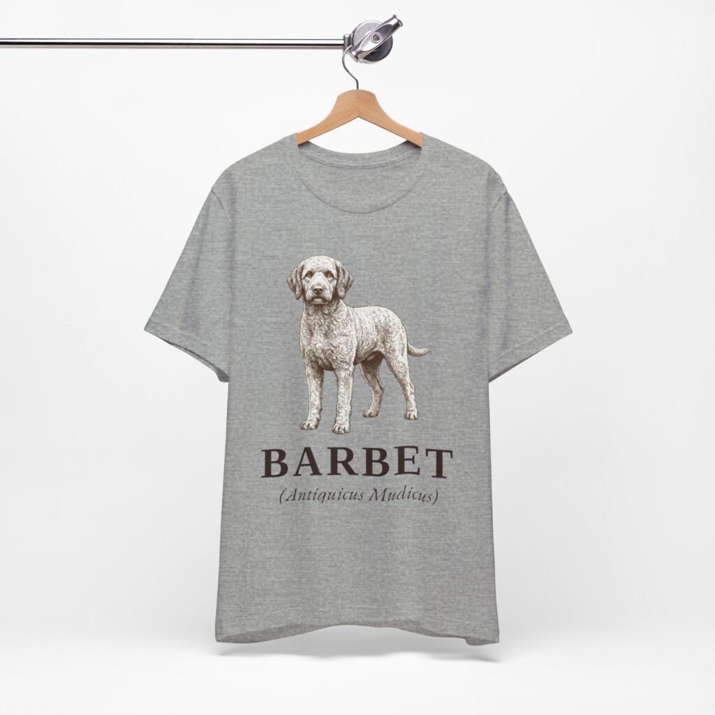 Barbet Latin Shirt, Vintage Dog Sketch Tee, Dog Latin Gift Barbet Latin Shirt, Vintage Dog Sketch Tee, Dog Latin Gift