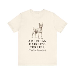 American Hairless Terrier Latin Shirt, Vintage Dog Sketch Tee, Dog Latin Gift