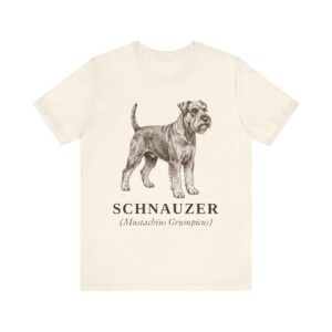 Standard Schnauzer Latin Shirt, Vintage Dog Sketch Tee, Dog Latin Gift