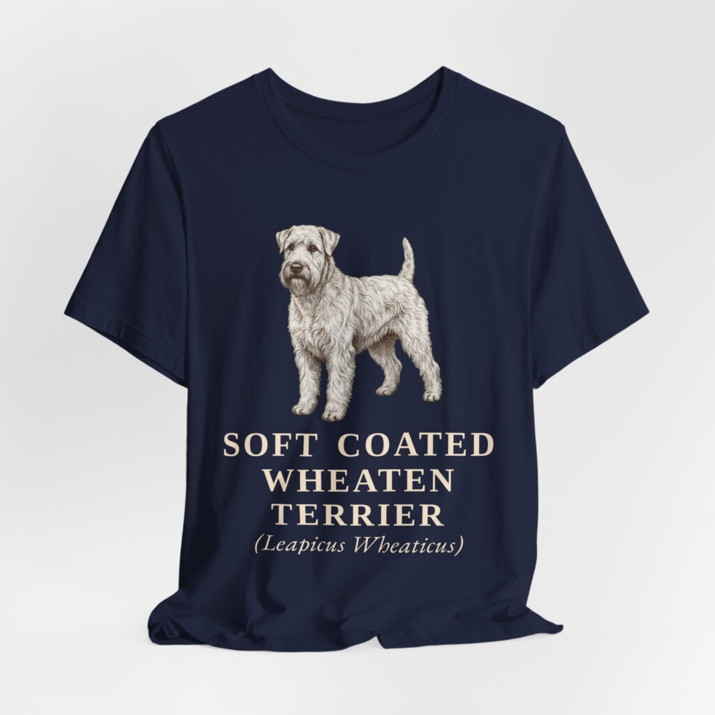 Soft Coated Wheaten Terrier Latin Shirt, Vintage Dog Sketch Tee, Dog Latin Gift