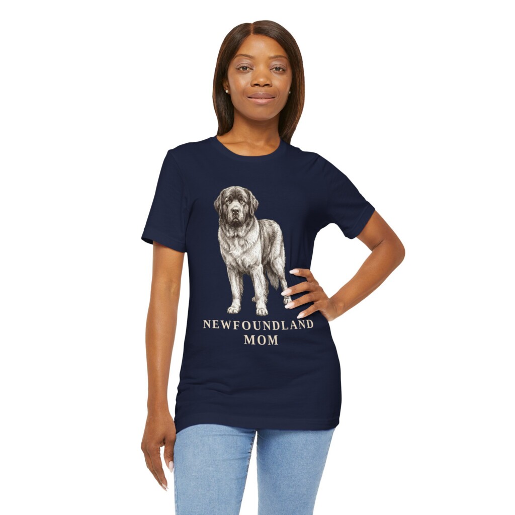 Newfoundland Dog Mom Shirt, Vintage Dog Sketch Tee, Dog Mom Gift Newfoundland Dog Mom Shirt, Vintage Dog Sketch Tee, Dog Mom Gift