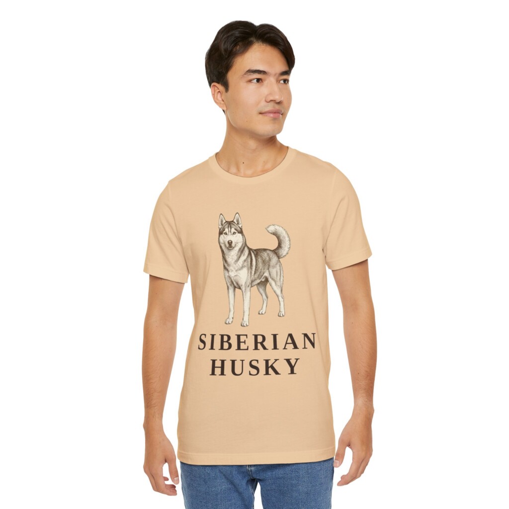 Husky Lover Shirt, Vintage Dog Sketch Tee, Dog Lover Gift