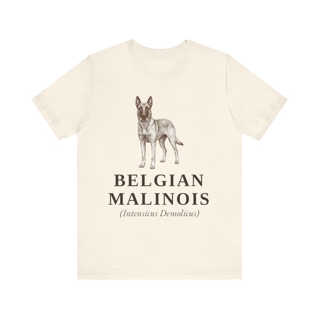 Belgian Malinois Latin Shirt, Vintage Dog Sketch Tee, Dog Latin Gift