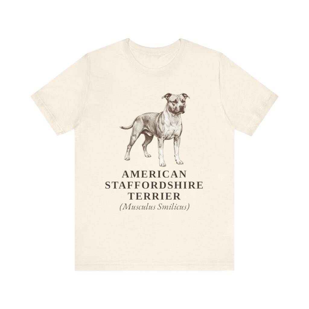American Staffordshire Terrier Latin Shirt, Vintage Dog Sketch Tee, Dog Latin Gift