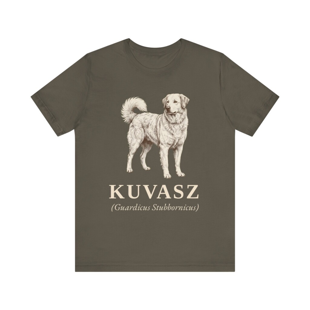Kuvasz Latin Shirt, Vintage Dog Sketch Tee, Dog Latin Gift