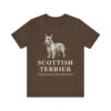 Scottish Terrier Latin Shirt, Vintage Dog Sketch Tee, Dog Latin Gift