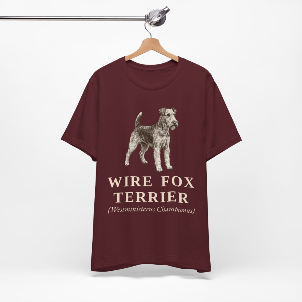 Fox Terrier (Wire) Latin Shirt, Vintage Dog Sketch Tee, Dog Latin Gift Fox Terrier (Wire) Latin Shirt, Vintage Dog Sketch Tee, Dog Latin Gift