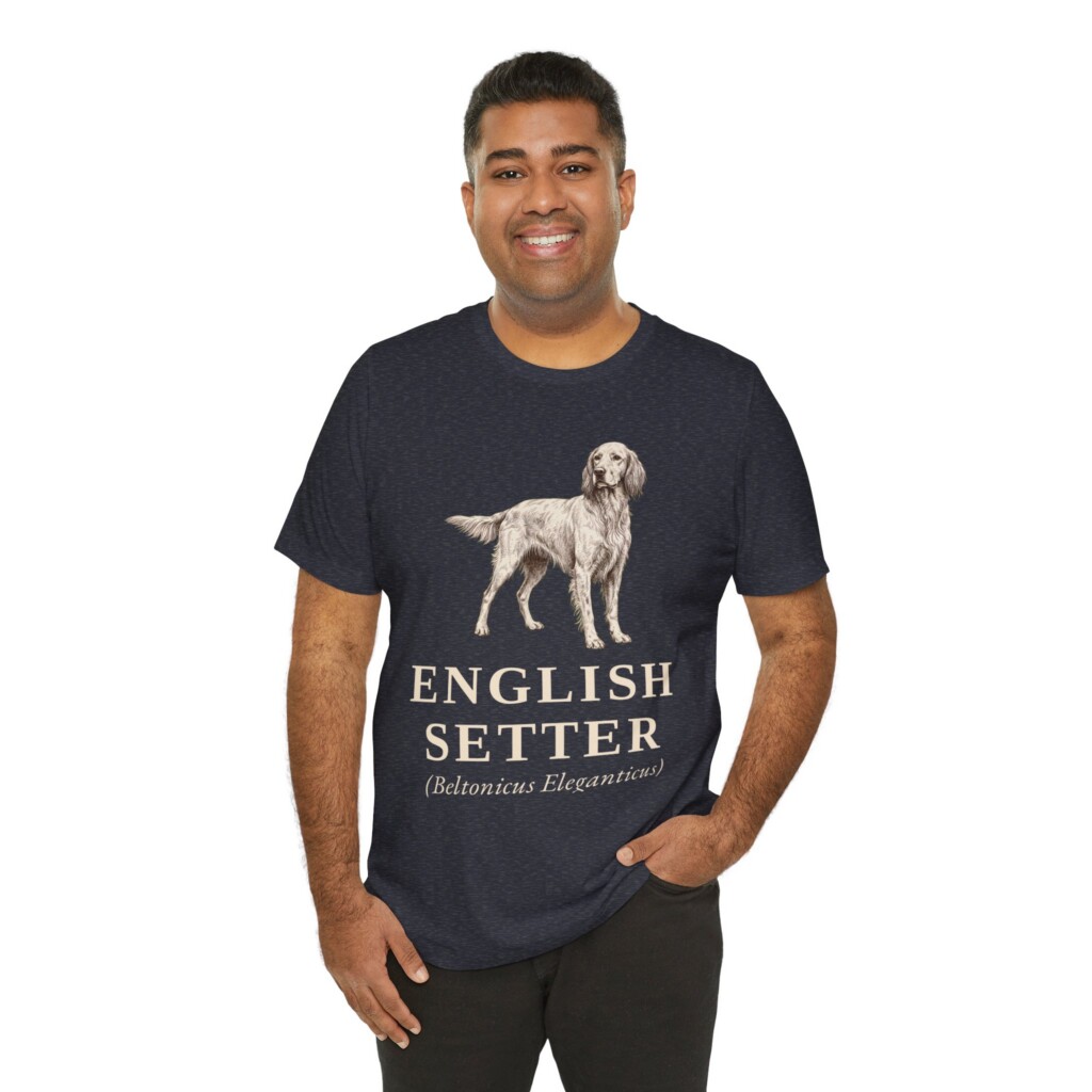 English Setter Latin Shirt, Vintage Dog Sketch Tee, Dog Latin Gift English Setter Latin Shirt, Vintage Dog Sketch Tee, Dog Latin Gift