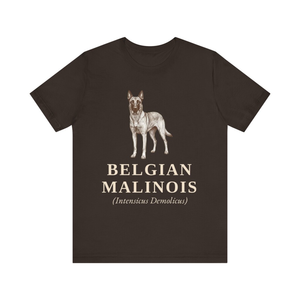 Belgian Malinois Latin Shirt, Vintage Dog Sketch Tee, Dog Latin Gift