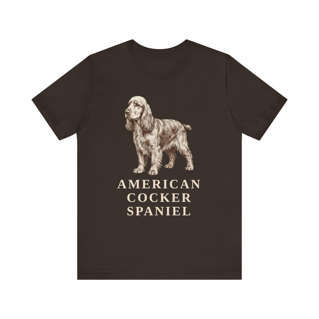 Cocker Spaniel Lover Shirt, Vintage Dog Sketch Tee, Dog Lover Gift