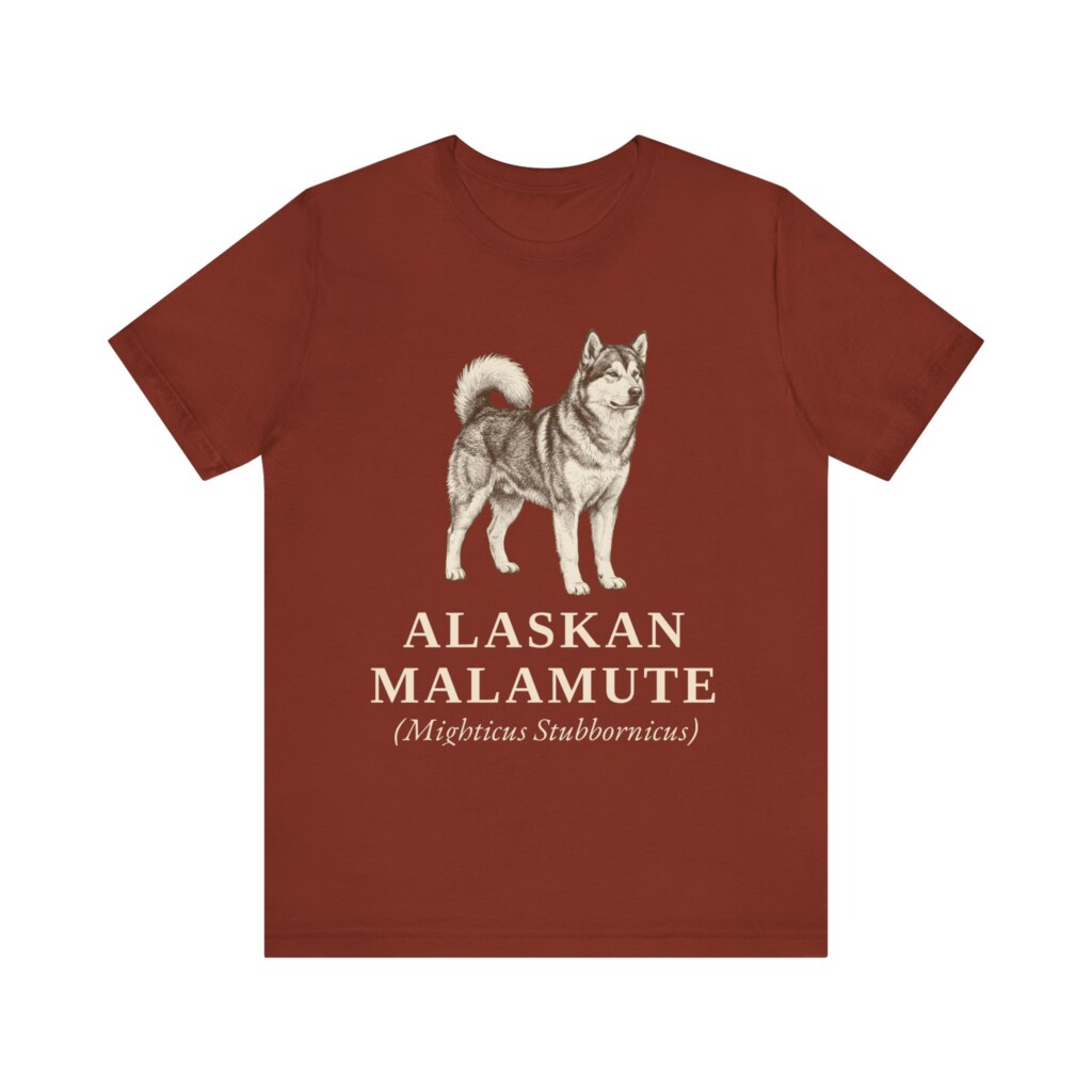 Alaskan Malamute Latin Shirt, Vintage Dog Sketch Tee, Dog Latin Gift Alaskan Malamute Latin Shirt, Vintage Dog Sketch Tee, Dog Latin Gift
