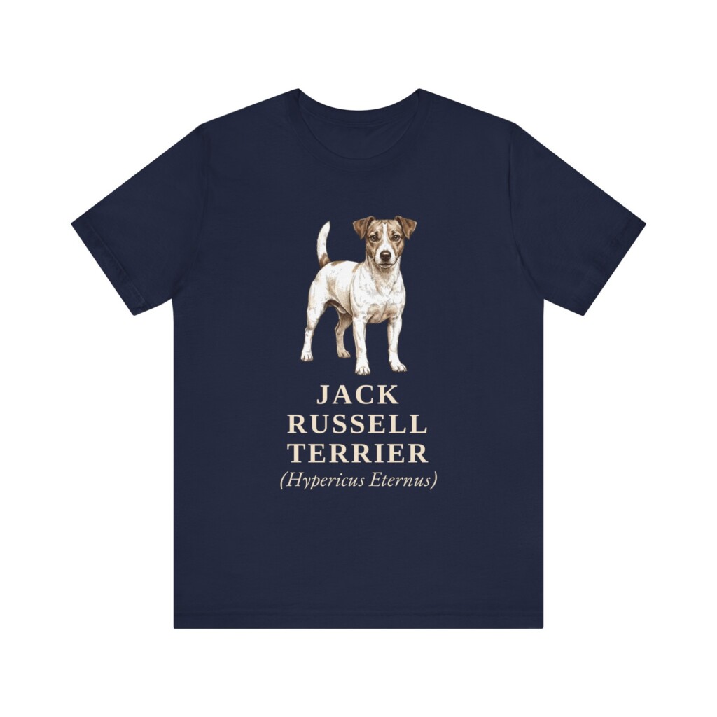 Jack Russell Terrier Latin Shirt, Vintage Dog Sketch Tee, Dog Latin Gift