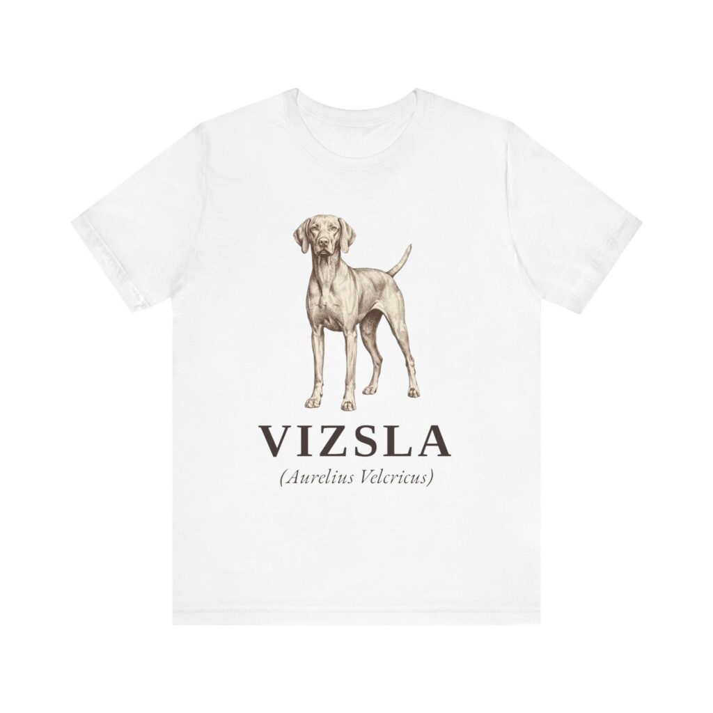 Vizsla Latin Shirt, Vintage Dog Sketch Tee, Dog Latin Gift