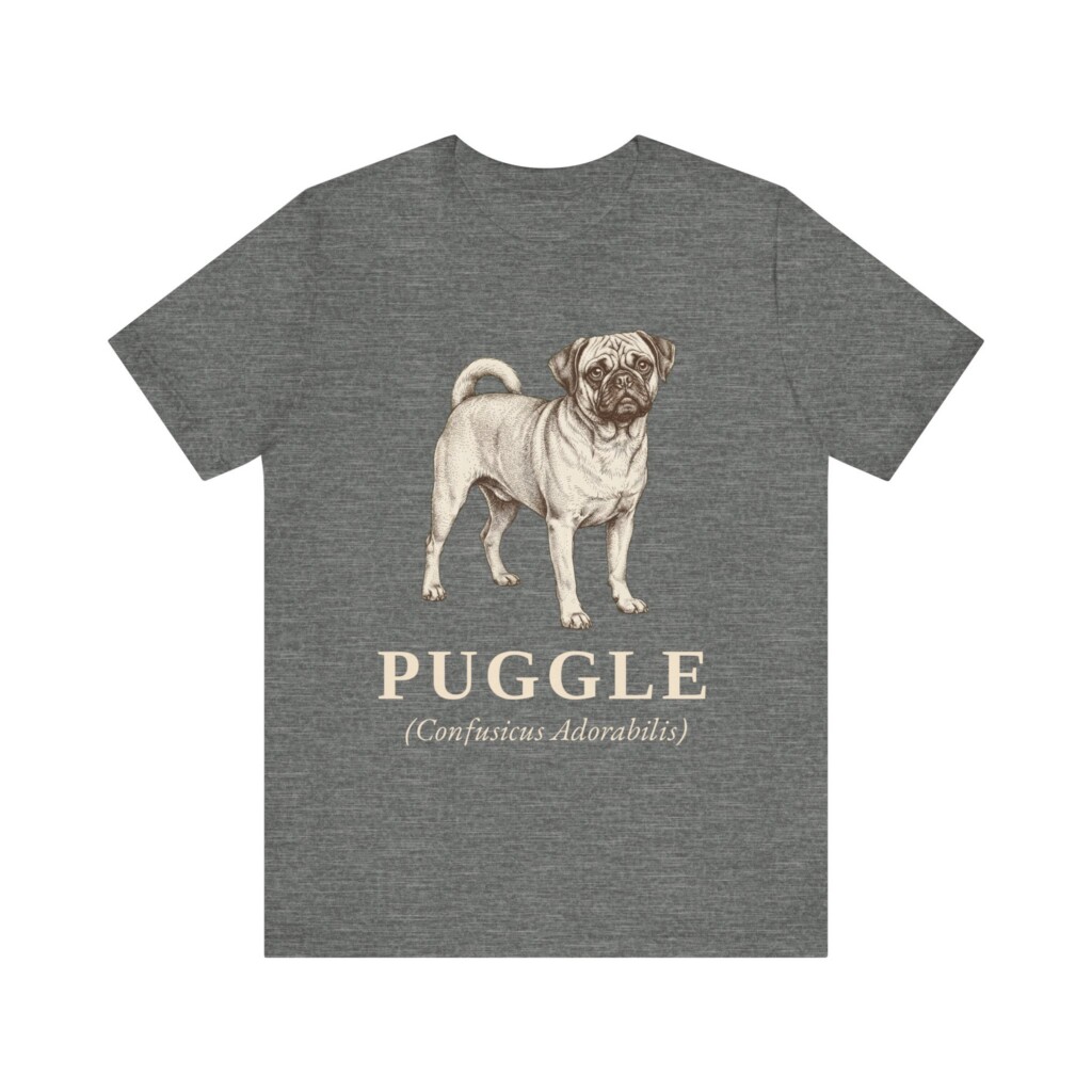 Puggle Latin Shirt, Vintage Dog Sketch Tee, Dog Latin Gift Puggle Latin Shirt, Vintage Dog Sketch Tee, Dog Latin Gift