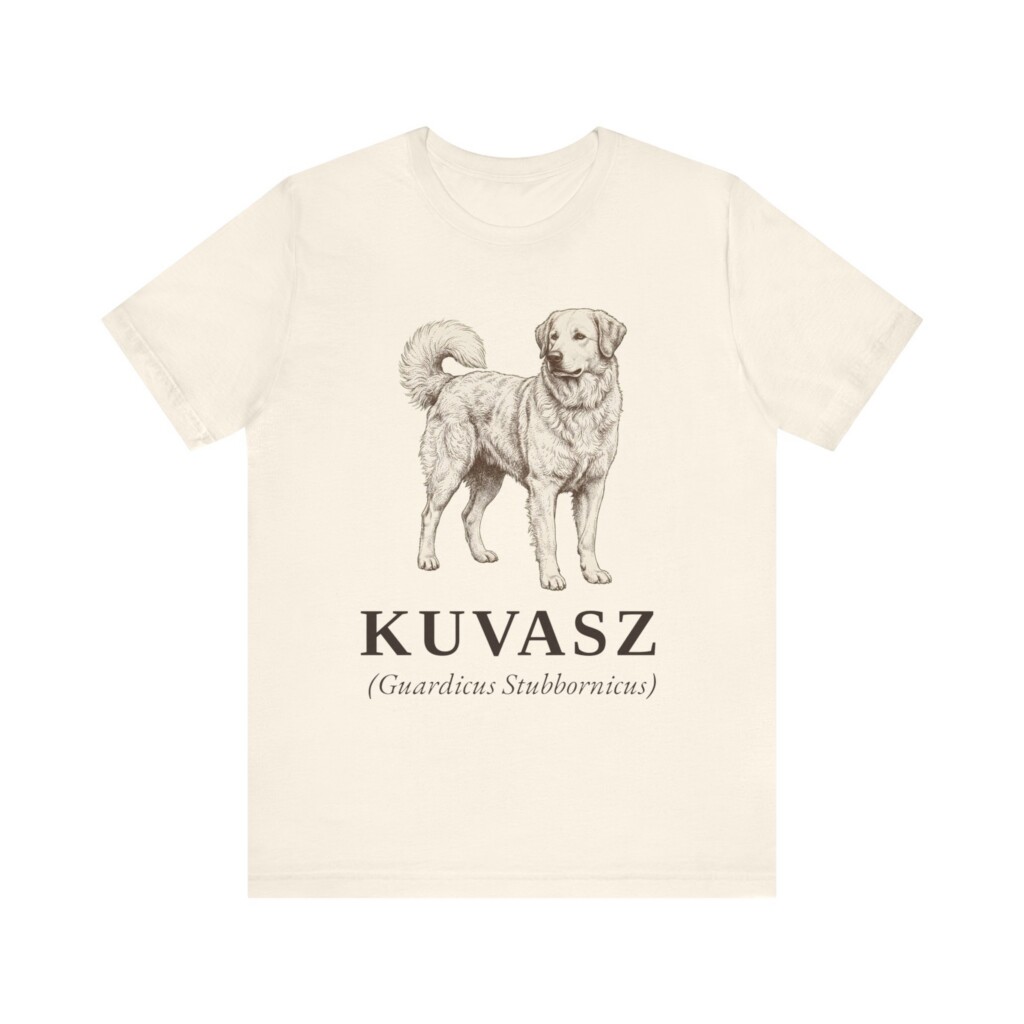 Kuvasz Latin Shirt, Vintage Dog Sketch Tee, Dog Latin Gift