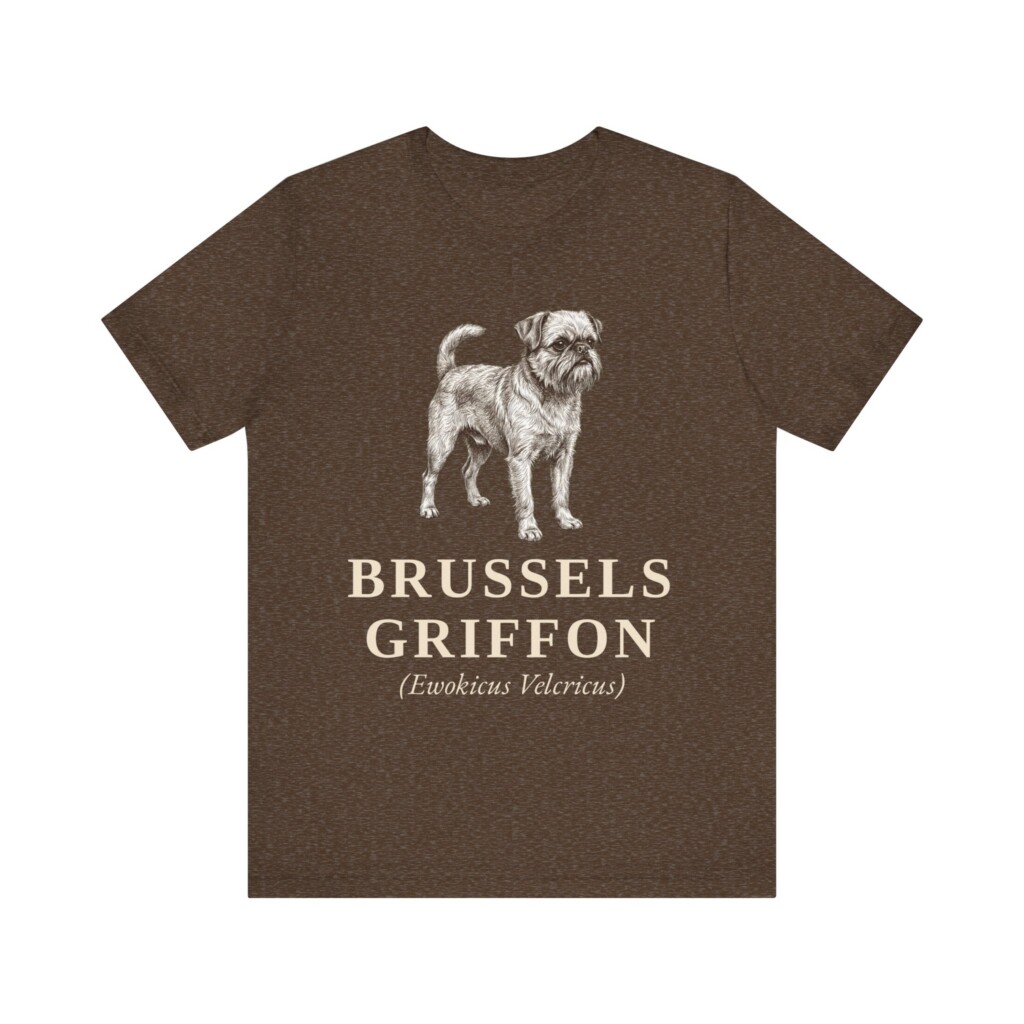 Brussels Griffon Latin Shirt, Vintage Dog Sketch Tee, Dog Latin Gift
