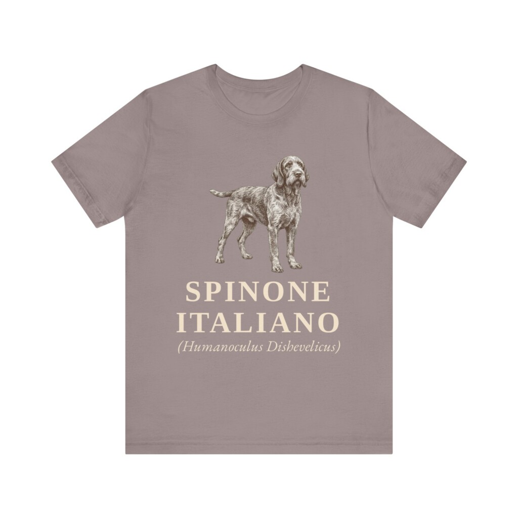 Spinone Italiano Latin Shirt, Vintage Dog Sketch Tee, Dog Latin Gift