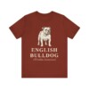 English Bulldog Latin Shirt, Vintage Dog Sketch Tee, Dog Latin Gift