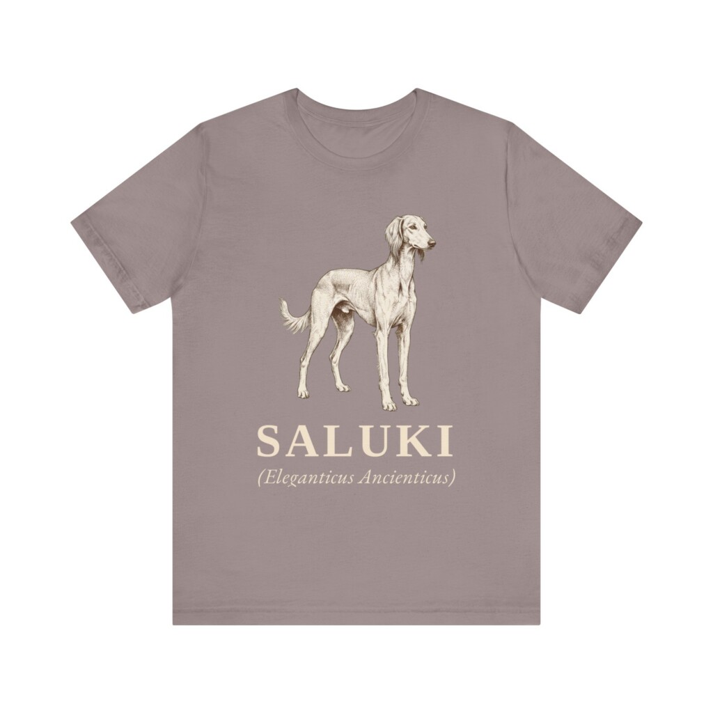 Saluki Latin Shirt, Vintage Dog Sketch Tee, Dog Latin Gift Saluki Latin Shirt, Vintage Dog Sketch Tee, Dog Latin Gift