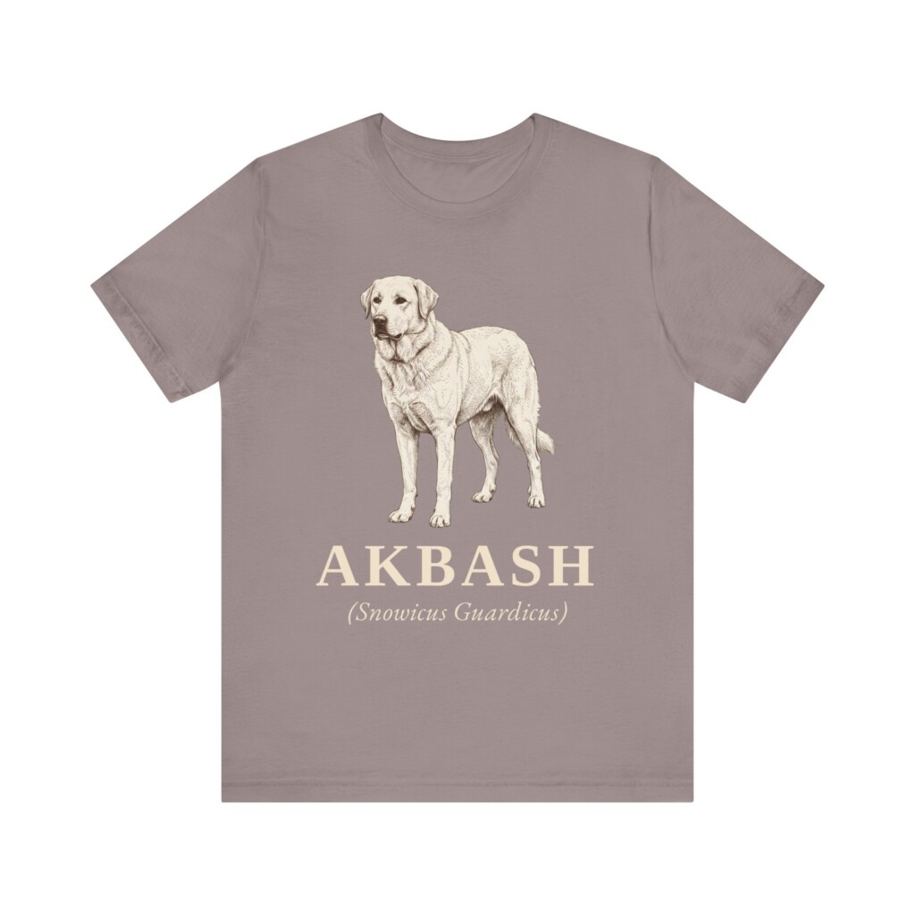 Akbash Latin Shirt, Vintage Dog Sketch Tee, Dog Latin Gift