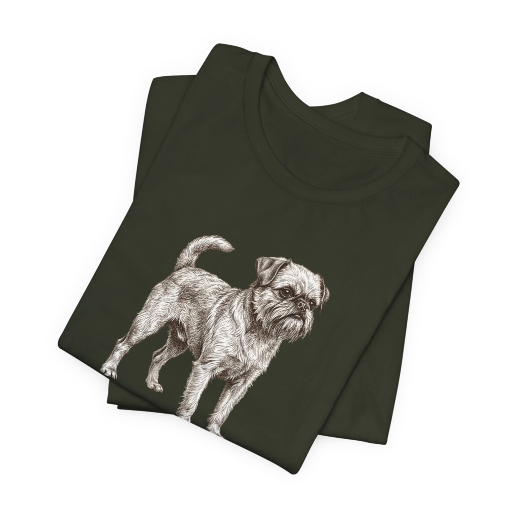Brussels Griffon Latin Shirt, Vintage Dog Sketch Tee, Dog Latin Gift