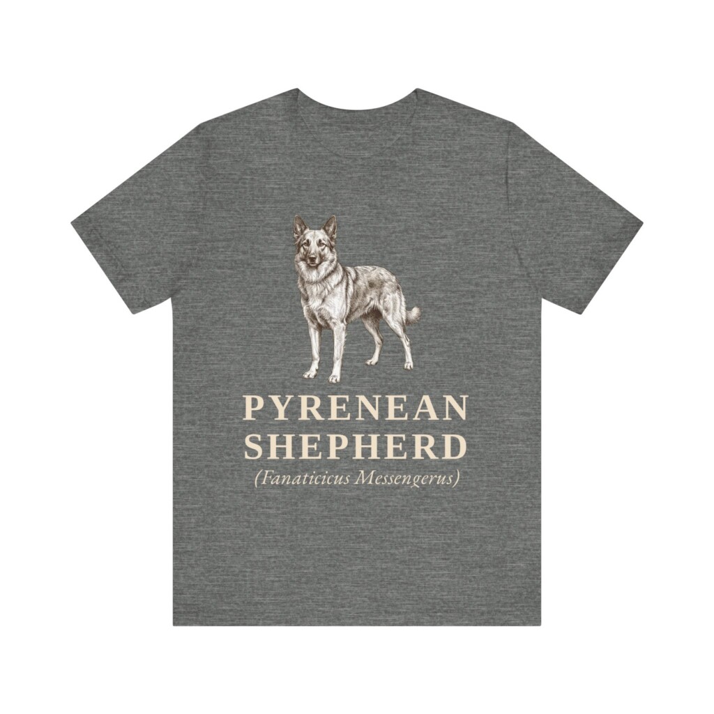 Pyrenean Shepherd Latin Shirt, Vintage Dog Sketch Tee, Dog Latin Gift Pyrenean Shepherd Latin Shirt, Vintage Dog Sketch Tee, Dog Latin Gift