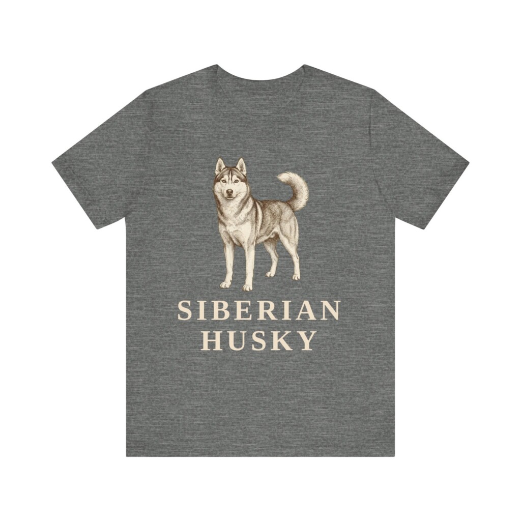 Husky Lover Shirt, Vintage Dog Sketch Tee, Dog Lover Gift