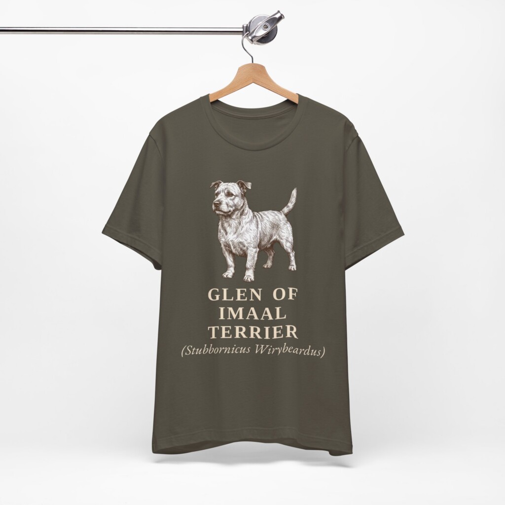 Glen of Imaal Terrier Latin Shirt, Vintage Dog Sketch Tee, Dog Latin Gift