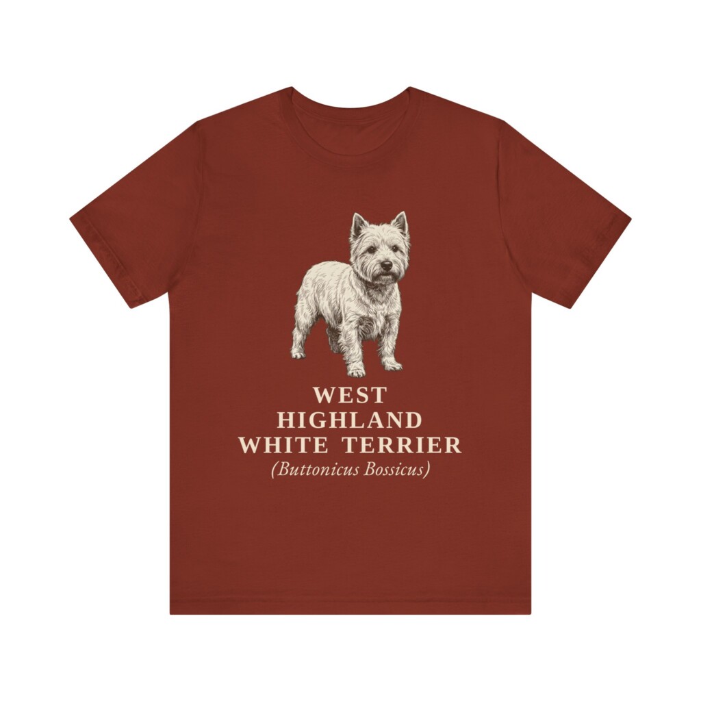 West Highland White Terrier Latin Shirt, Vintage Dog Sketch Tee, Dog Latin Gift West Highland White Terrier Latin Shirt, Vintage Dog Sketch Tee, Dog Latin Gift