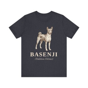 Basenji Latin Shirt, Vintage Dog Sketch Tee, Dog Latin Gift