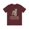 Miniature Schnauzer Latin Shirt, Vintage Dog Sketch Tee, Dog Latin Gift