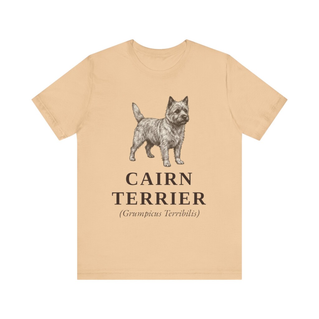 Cairn Terrier Latin Shirt, Vintage Dog Sketch Tee, Dog Latin Gift