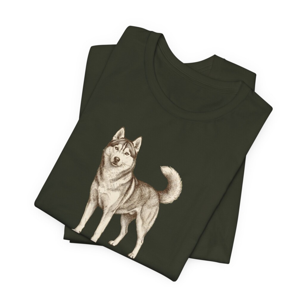 Siberian Husky Latin Shirt, Vintage Dog Sketch Tee, Dog Latin Gift Siberian Husky Latin Shirt, Vintage Dog Sketch Tee, Dog Latin Gift