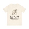 English Bulldog Latin Shirt, Vintage Dog Sketch Tee, Dog Latin Gift