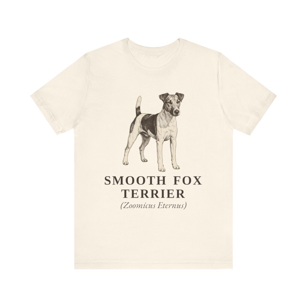 Fox Terrier (Smooth) Latin Shirt, Vintage Dog Sketch Tee, Dog Latin Gift Fox Terrier (Smooth) Latin Shirt, Vintage Dog Sketch Tee, Dog Latin Gift