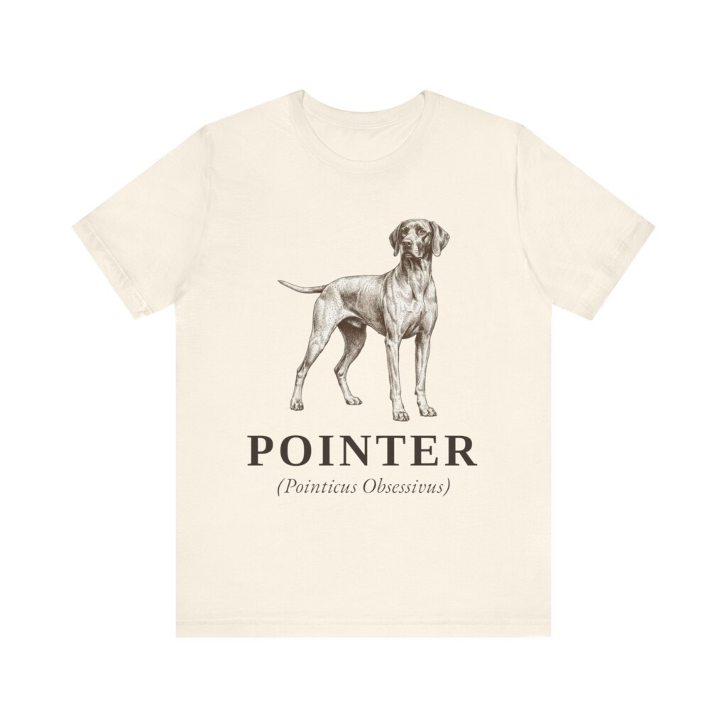 Pointer Latin Shirt, Vintage Dog Sketch Tee, Dog Latin Gift