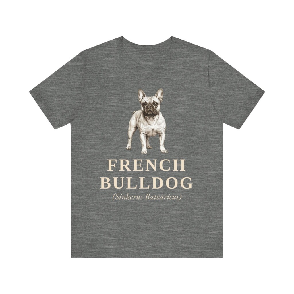 French Bulldog Latin Shirt, Vintage Dog Sketch Tee, Dog Latin Gift