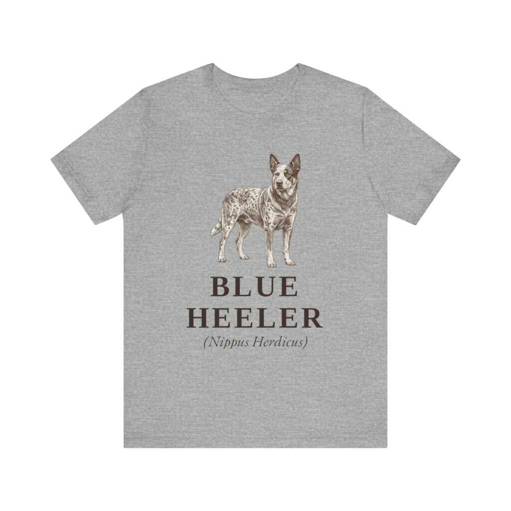 Blue Heeler Latin Shirt, Vintage Dog Sketch Tee, Dog Latin Gift Blue Heeler Latin Shirt, Vintage Dog Sketch Tee, Dog Latin Gift