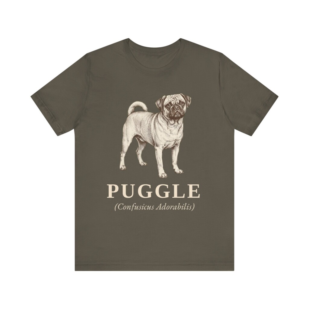 Puggle Latin Shirt, Vintage Dog Sketch Tee, Dog Latin Gift Puggle Latin Shirt, Vintage Dog Sketch Tee, Dog Latin Gift