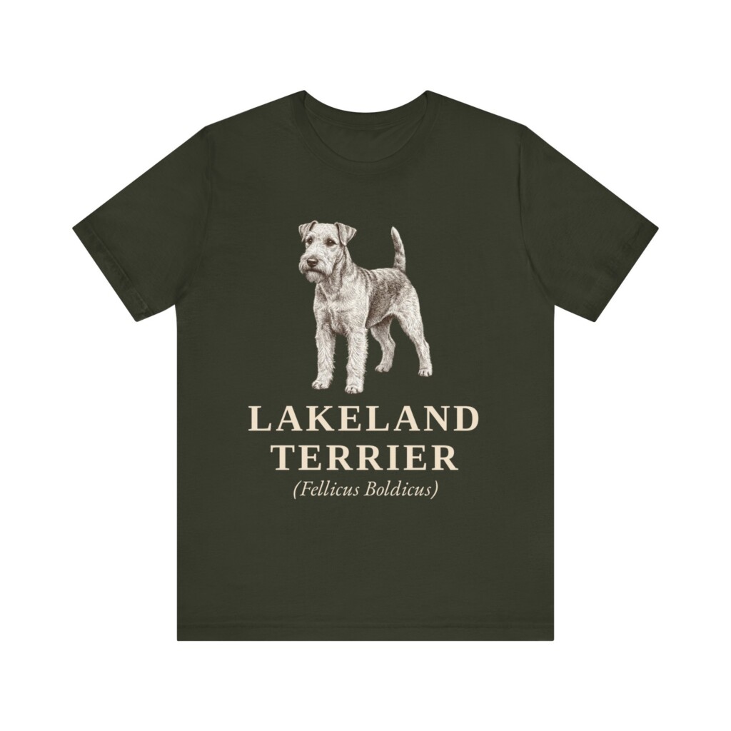 Lakeland Terrier Latin Shirt, Vintage Dog Sketch Tee, Dog Latin Gift