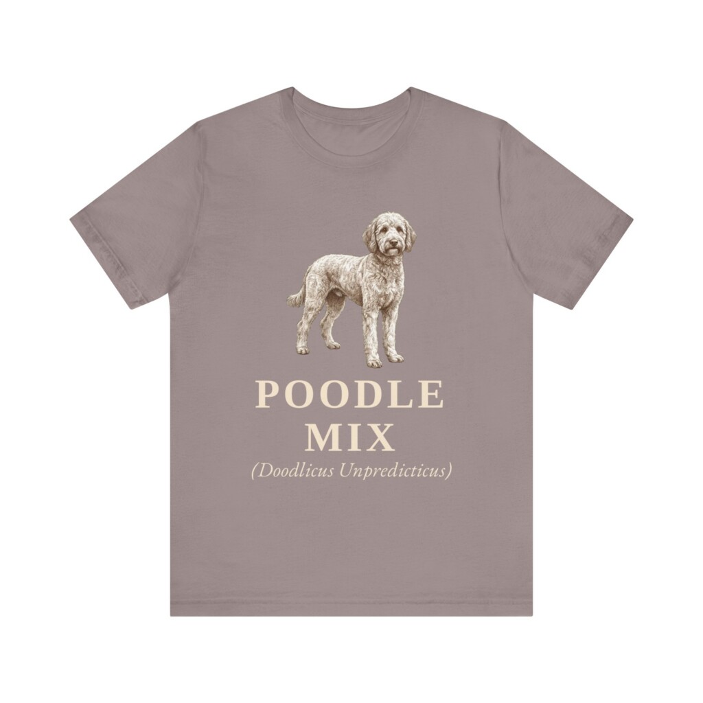 Poodle Mix Latin Shirt, Vintage Dog Sketch Tee, Dog Latin Gift Poodle Mix Latin Shirt, Vintage Dog Sketch Tee, Dog Latin Gift
