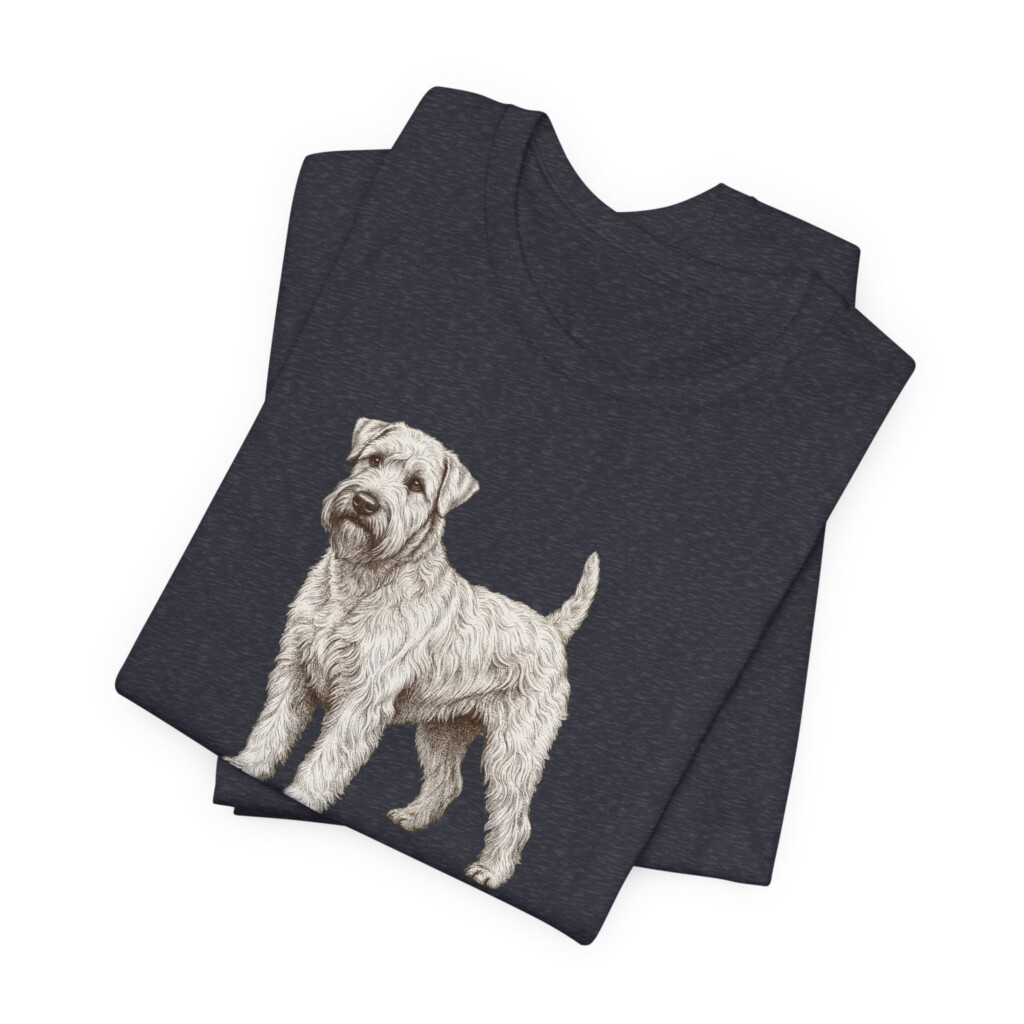 Soft Coated Wheaten Terrier Latin Shirt, Vintage Dog Sketch Tee, Dog Latin Gift