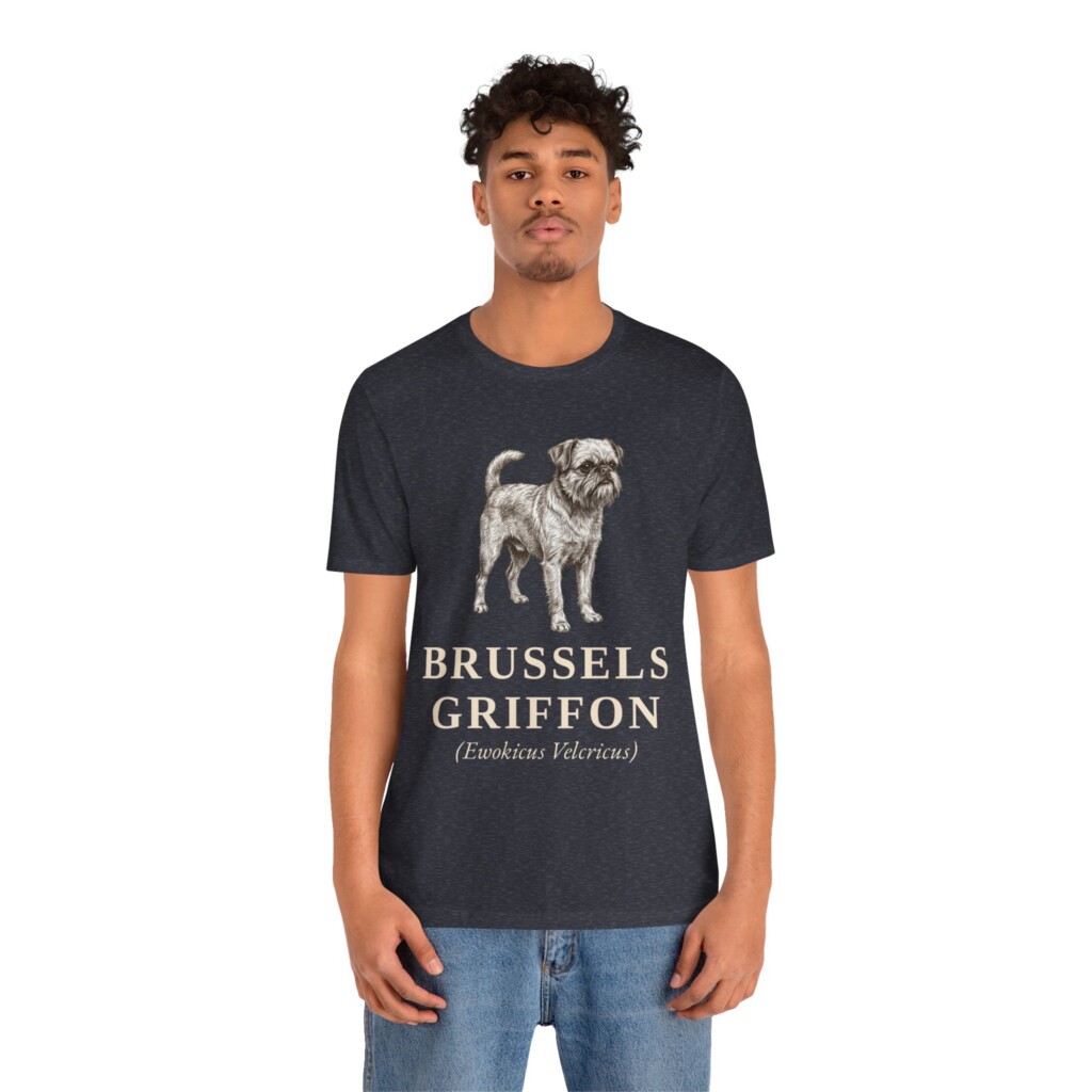 Brussels Griffon Latin Shirt, Vintage Dog Sketch Tee, Dog Latin Gift