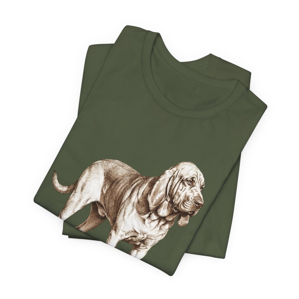 Bloodhound Latin Shirt, Vintage Dog Sketch Tee, Dog Latin Gift