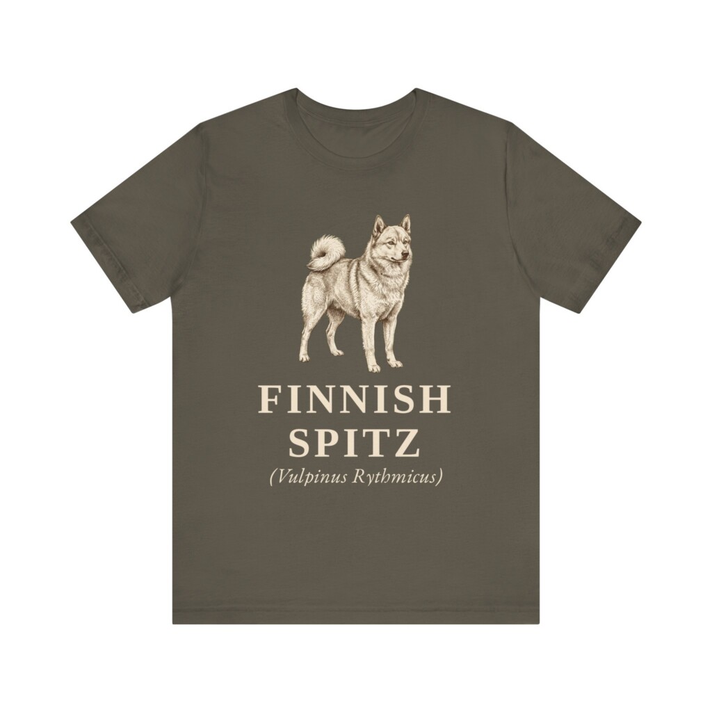 Finnish Spitz Latin Shirt, Vintage Dog Sketch Tee, Dog Latin Gift Finnish Spitz Latin Shirt, Vintage Dog Sketch Tee, Dog Latin Gift