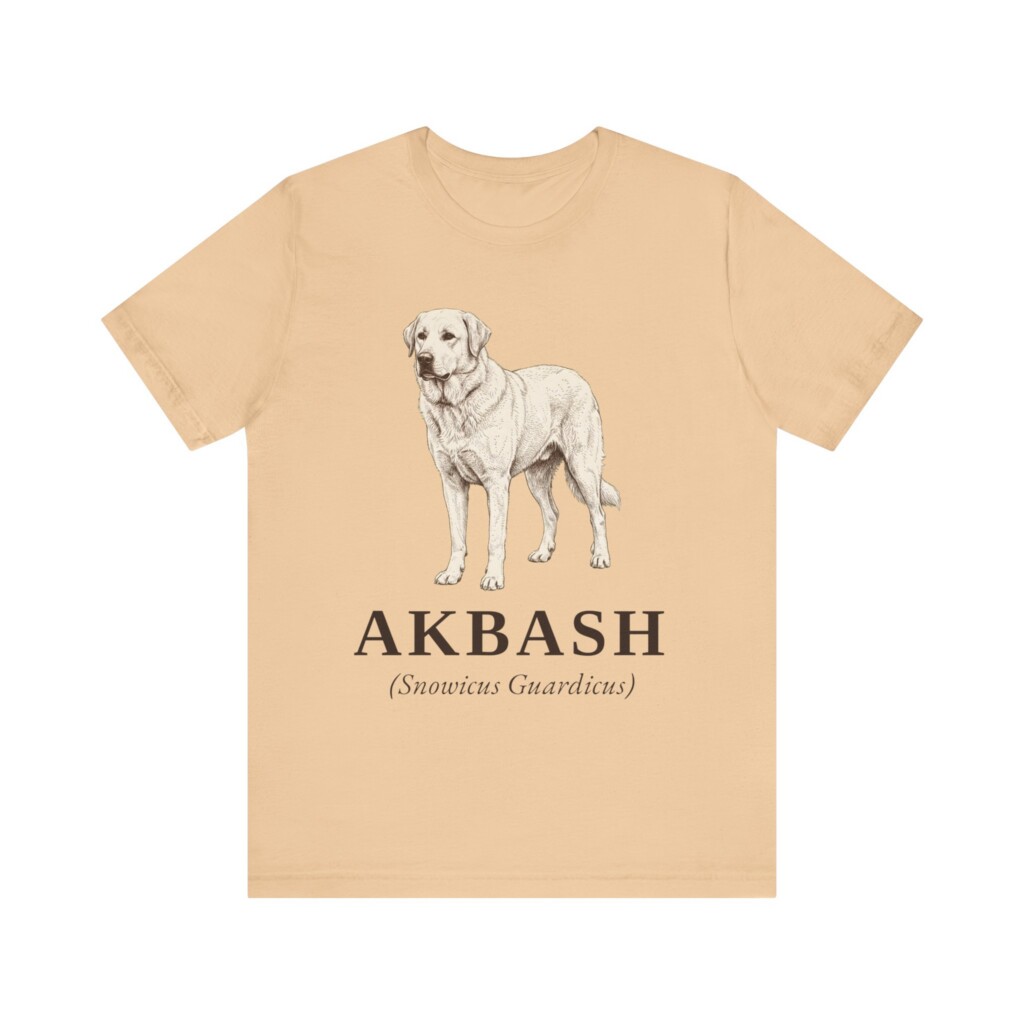 Akbash Latin Shirt, Vintage Dog Sketch Tee, Dog Latin Gift