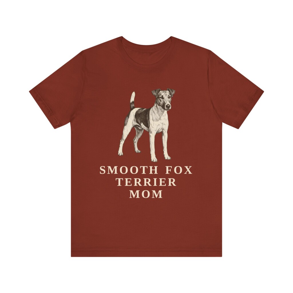 Fox Terrier (Smooth) Mom Shirt, Vintage Dog Sketch Tee, Dog Mom Gift