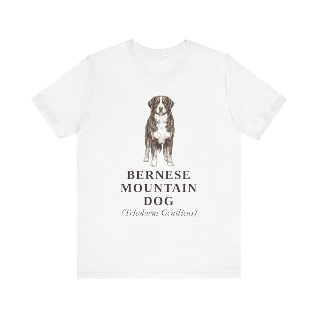 Bernese Mountain Dog Latin Shirt, Vintage Dog Sketch Tee, Dog Latin Gift