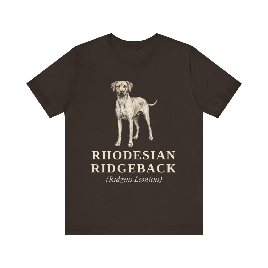 Rhodesian Ridgeback Latin Shirt, Vintage Dog Sketch Tee, Dog Latin Gift